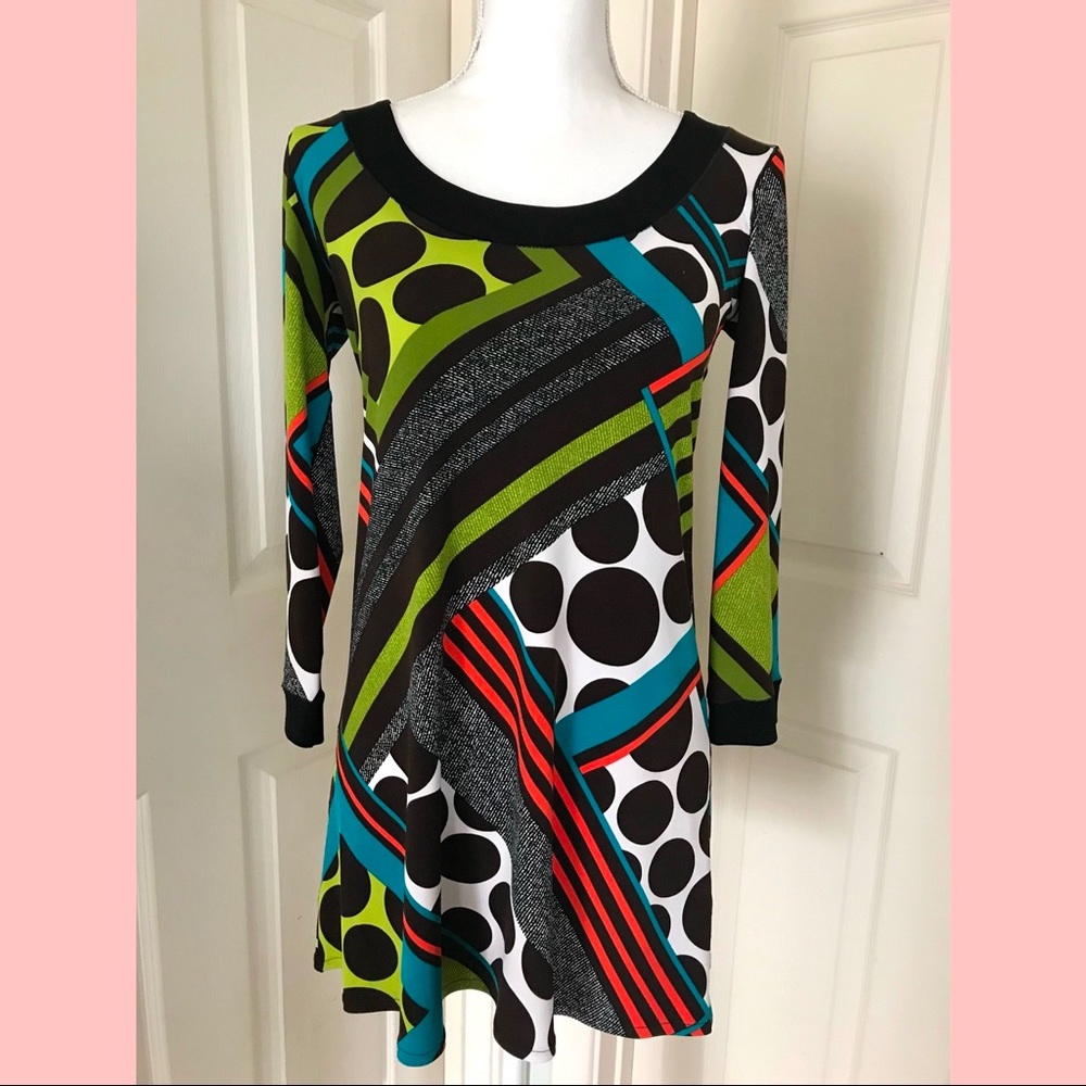 Eva Varro Stretch Tunic Top Size Small